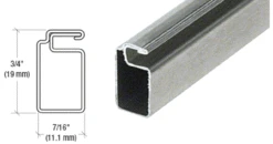 7/16 X 3/4 Silver Mill Screen Frame
