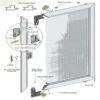 SUPERIOR EXTRUDED Sliding Screen Door UNASSEMBLED -Home Screen Window Discount Store 6387 45729.1669757612
