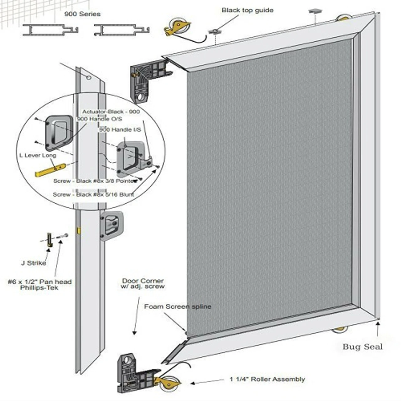 Wholesale Sliding Screen Door - Un-Assembled 3 Wholesale Sliding Screen Door - Un-Assembled
