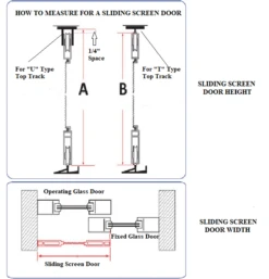 Hercules Sliding Screen Door- ASSEMBLED -Home Screen Window Discount Store sliding screen door measuring guide 55889.1674246103